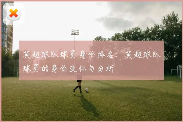 英超球队球员身价排名：英超球队球员的身价变化与分析